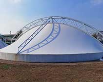 膜結(jié)構(gòu)罩棚的抗風(fēng)性能