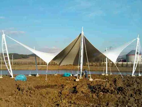 吉林長春膜結構建造在沙地應該如何固定？