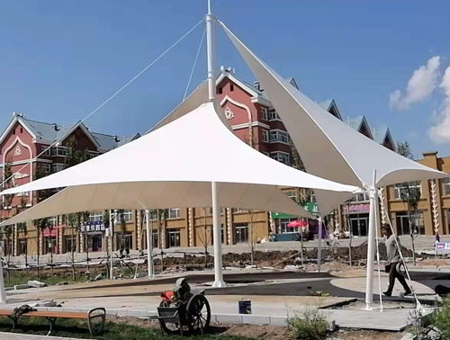 創新設計,吉林長春膜結構罩棚,打造時尚與功能并存的空間