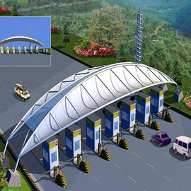 收費站膜結(jié)構(gòu)產(chǎn)品展示四