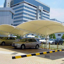 停車棚膜結構產品展示三