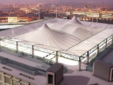 膜結構罩棚做好原材料適當控制